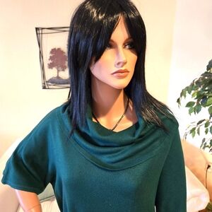 Emerald Green Sag Harbor Cowl Neck Long Sleeve Sweater Size XL